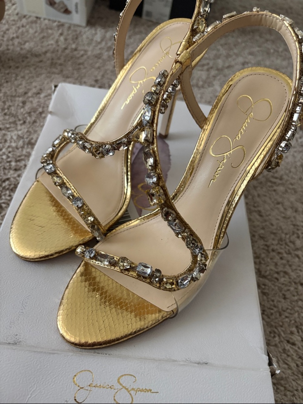 Jessica Simpson Jaycin Embellished Heeled Sandal